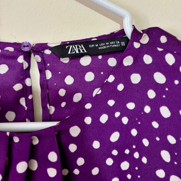 Purple Dotted Blouse - Medium - Picture 1 of 3